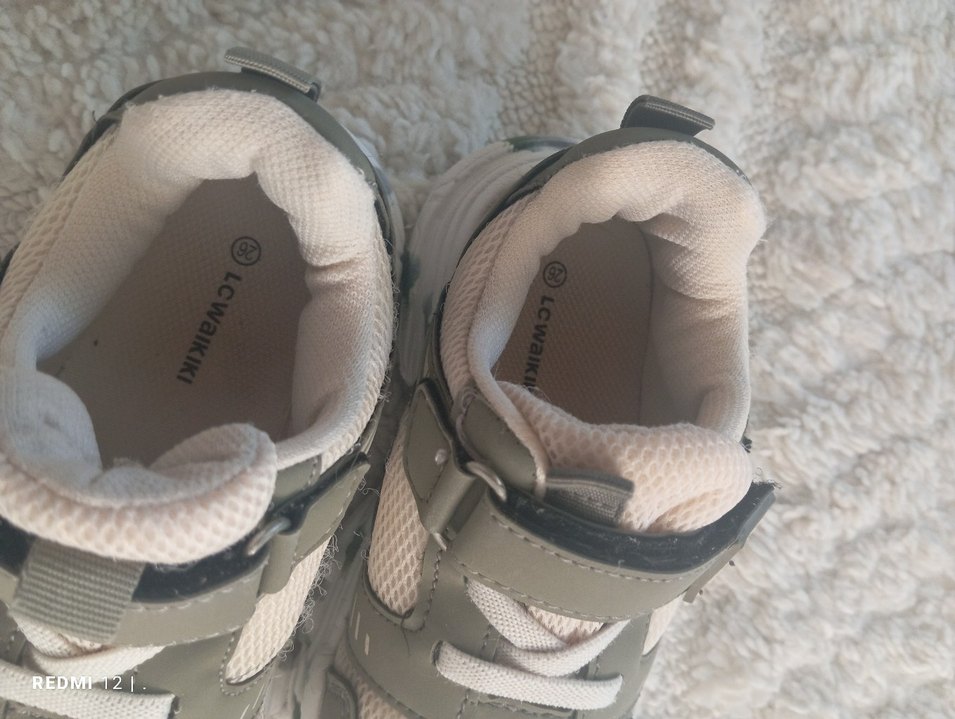 Gri Erkek Çocuk Spor Ayakkabı Velcro - Görsel 3