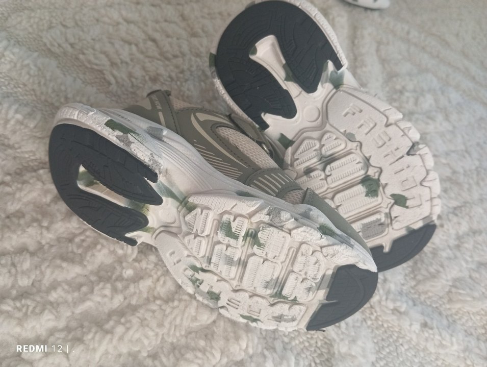 Gri Erkek Çocuk Spor Ayakkabı Velcro - Görsel 4