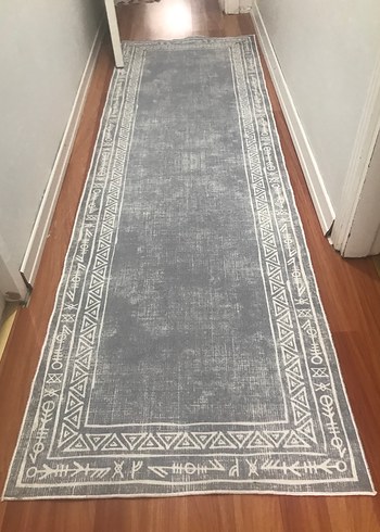 Gri Desensiz Geleneksel Halı 80*200 - Görsel 3