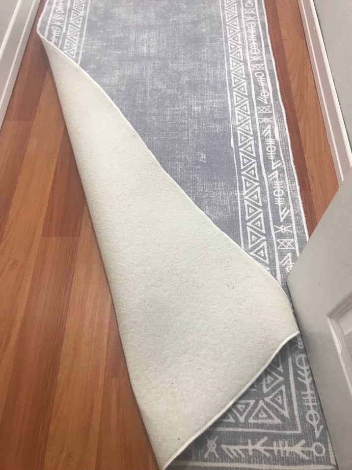 Gri Desensiz Geleneksel Halı 80*200 - Görsel 2