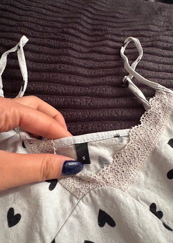 Trendyol & Milla Kalp Desenli Askılı Kadın Pijama Takımı
