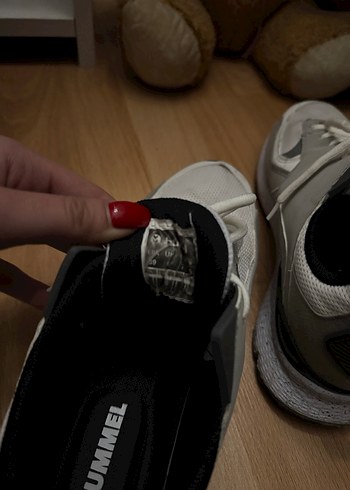 Hummel Gri Beyaz Kadın Spor Ayakkabı - Görsel 4