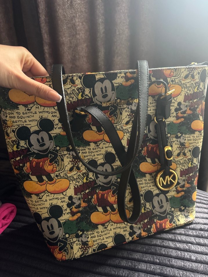 Michael Kors Baskılı Deri Kadın Çanta - Görsel 4