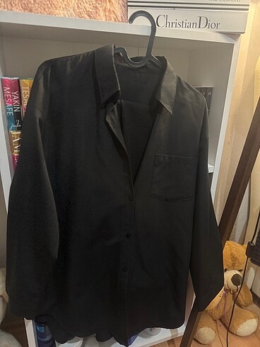 Siyah Oversize Gömlek
