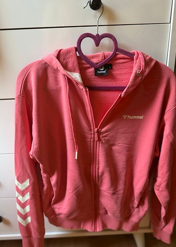 Hummel Pembe Fermuarlı Kadın Sweatshirt