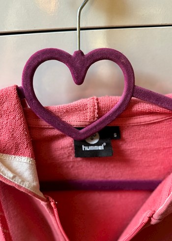s Beden pembe Renk Hummel Pembe Fermuarlı Kadın Sweatshirt