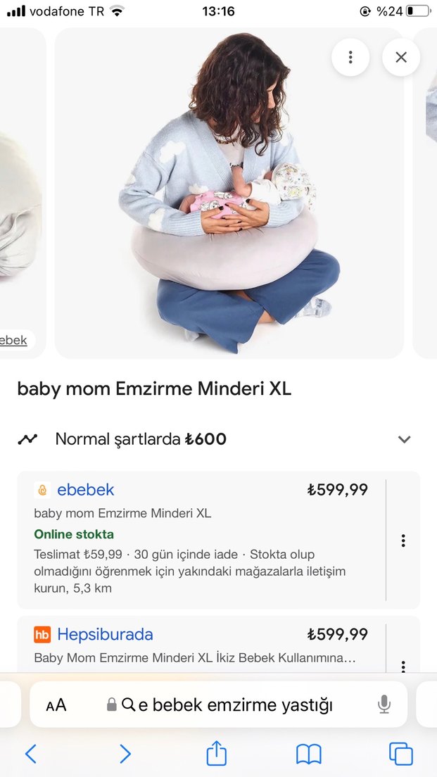 Baby Mom XL Emzirme Minderi Gri - Görsel 2