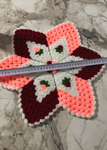 Çiçek Desenli El Örgüsü lif - Görsel 2