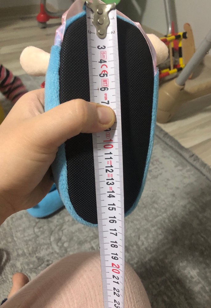 Renkli Deniz Kızı Peluş panduf - Görsel 5