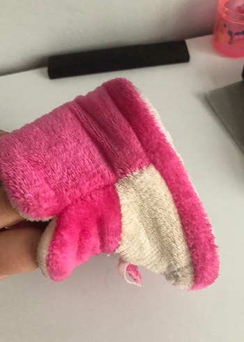 Kız Çocuk Pembe Nakışlı Sıcak Ev Terliği - Görsel 5