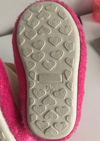 Kız Çocuk Pembe Nakışlı Sıcak Ev Terliği - Görsel 3