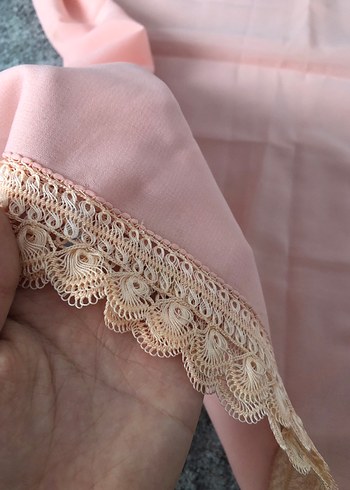 Dantel Detaylı namaz başörtüsü - Görsel 2