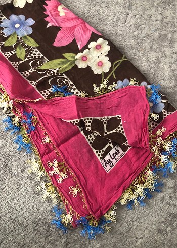 Oyalı başörtü yemeni tülbent - Görsel 3