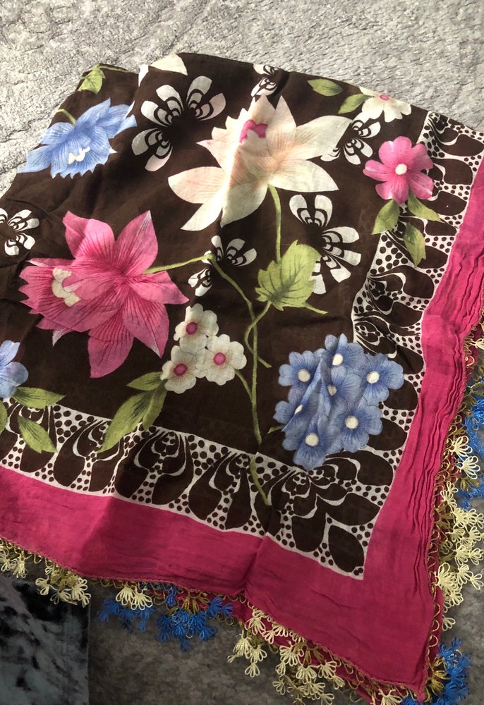 Oyalı başörtü yemeni tülbent - Görsel 4