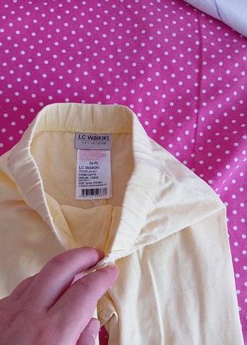 LC Waikiki Beyaz Pamuklu Kız Çocuk Tayt Unicorn