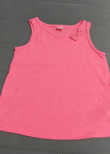 Kız Çocuk Pembe Kolsuz Fırfırlı Atlet - Görsel 3