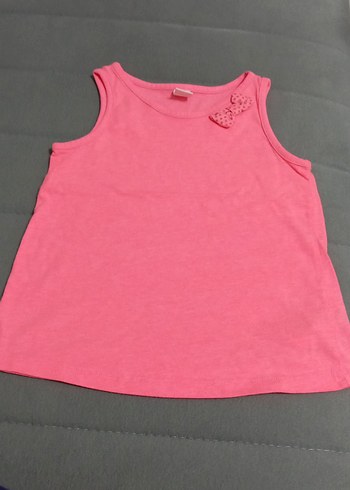 Kız Çocuk Pembe Kolsuz Fırfırlı Atlet - Görsel 2