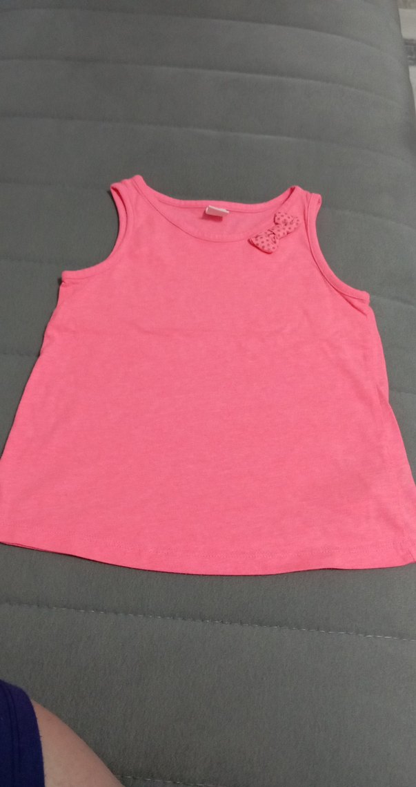 Kız Çocuk Pembe Kolsuz Fırfırlı Atlet - Görsel 2