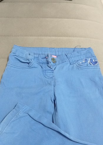 Mavi Loose Fit Kız Denim Pantolon - Görsel 4