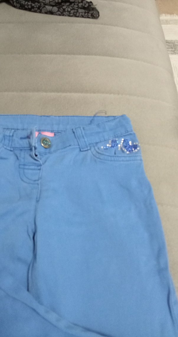 Mavi Loose Fit Kız Denim Pantolon - Görsel 3