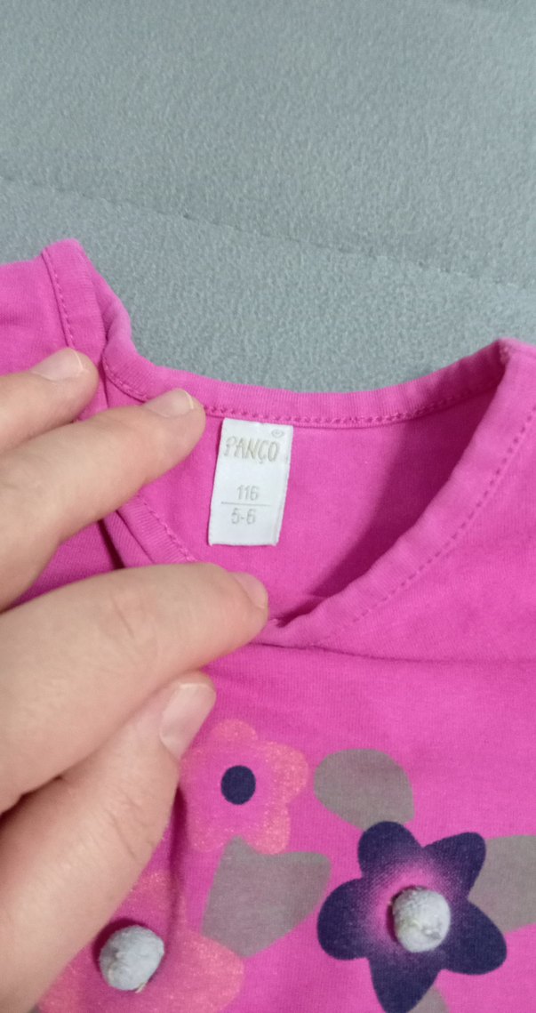 Kız Çocuk Pembe Uzun Kollu Baskılı Tişört - Görsel 4