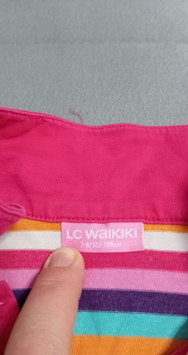 Renkli Çizgili Uzun Kollu Kız Gömlek - Görsel 4