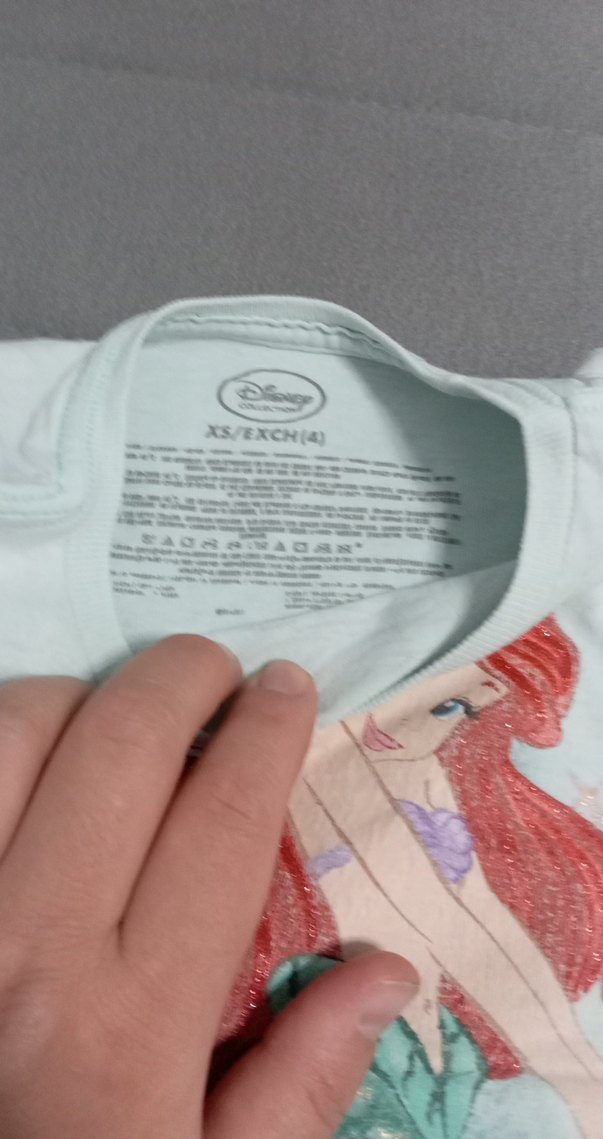 Kız Çocuk Turkuaz Baskılı Fırfırlı Tişört - Görsel 4