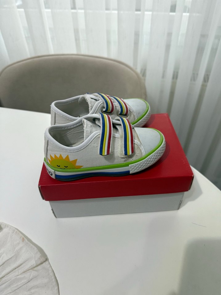 Erkek Çocuk Çok Renkli Cırt Cırtlı Spor Ayakkabı - Görsel 2