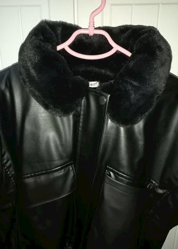 İçi kürklü deri mont - Görsel 3