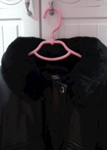 İçi kürklü deri mont - Görsel 5