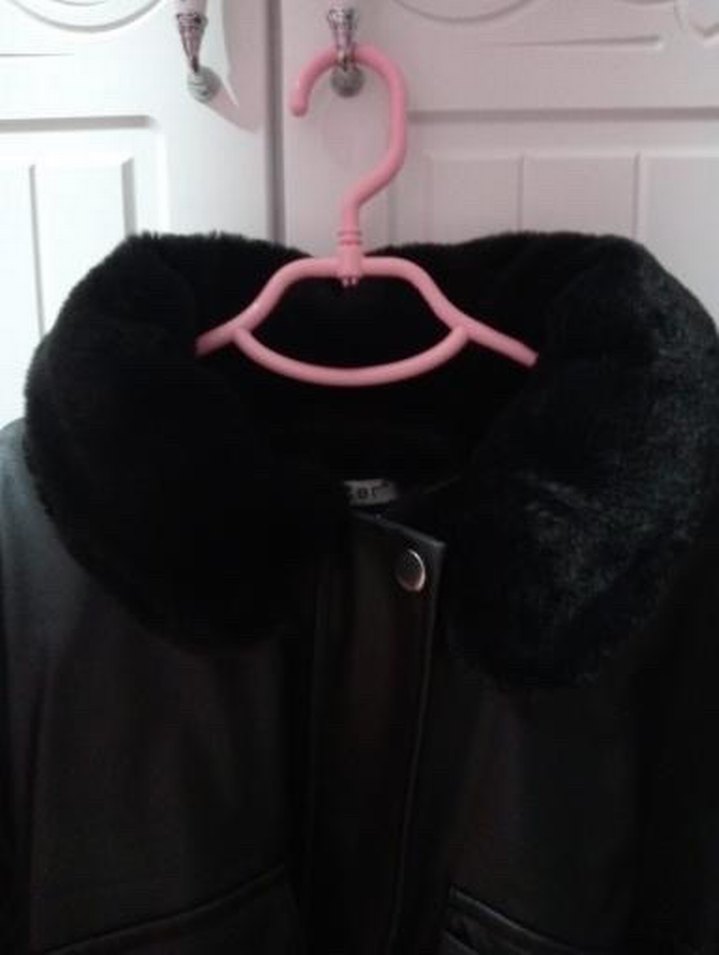 İçi kürklü deri mont - Görsel 5