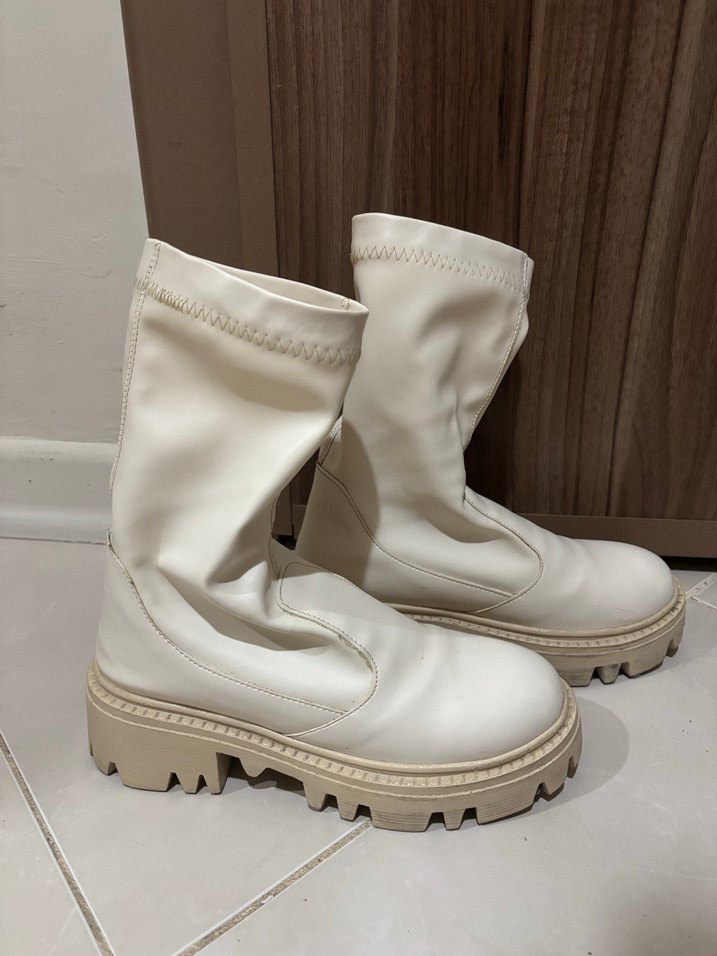 Ten Platform Topuklu Kadın Botlar - Görsel 3