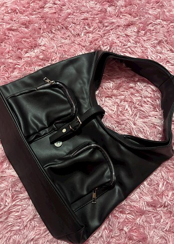 Prada Pembe Deri Kadın El Çantası - Görsel 12