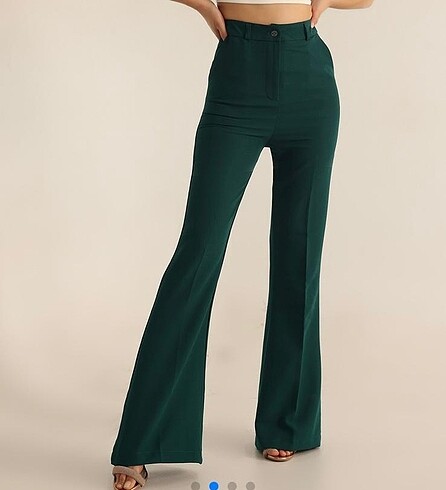 Yeşil kumaş pantolon