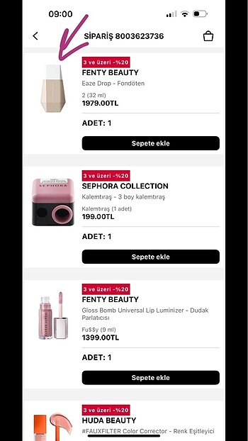 Beden Fenty Beauty Eaze Drop Fondöten