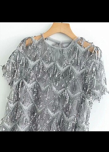 Zara Zara payetli elbise 