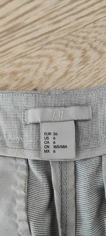 36 Beden HM gri kumaş pantolon