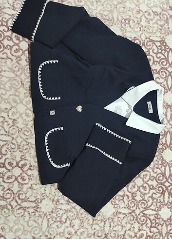 Zara Lacivert blazer ceket