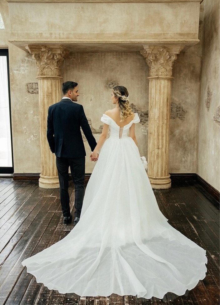 Modern Klasik A Kesim Gelinlik - Görsel 4