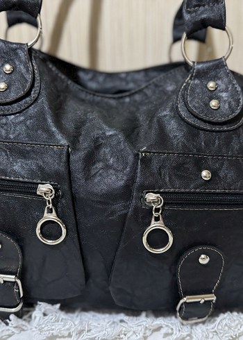 Vintage gothic-punk tarz çanta - Görsel 2