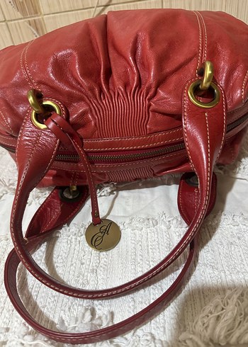 İtalyan Deri Kadın Çanta - Görsel 6