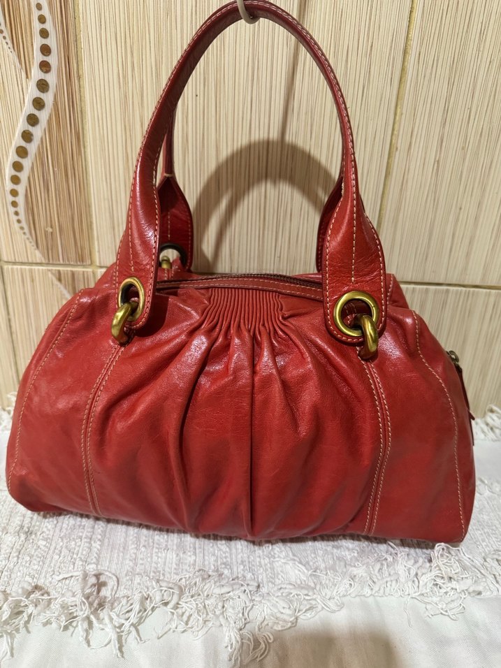 İtalyan Deri Kadın Çanta - Görsel 4