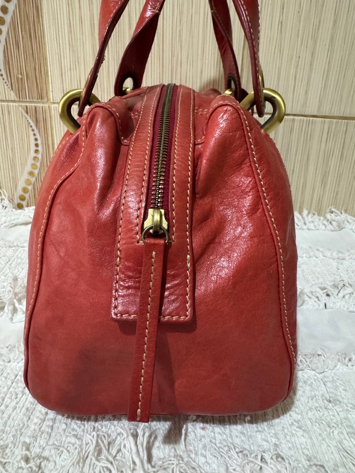 İtalyan Deri Kadın Çanta - Görsel 3