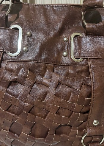 Kahverengi Deri Bohem Çanta - Görsel 2