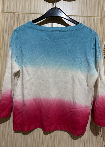 Vintage Pastel Renkli Tie-Dye Salaş Kazak - Görsel 3