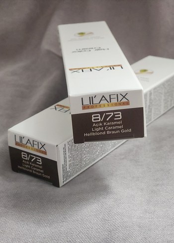 2 ADET LIL'AFIX 8/73 Açık Karamel Saç Boyası