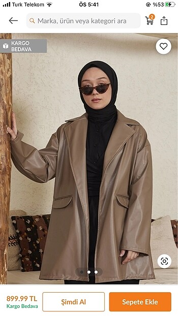 Deri blazer ceket