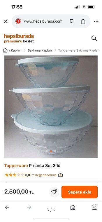 Tupperware pırlanta