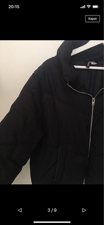 m Beden H&M siyah mont
