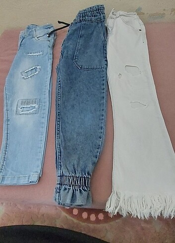 Hepsi beraber satilik pantolonlar tek fiyat